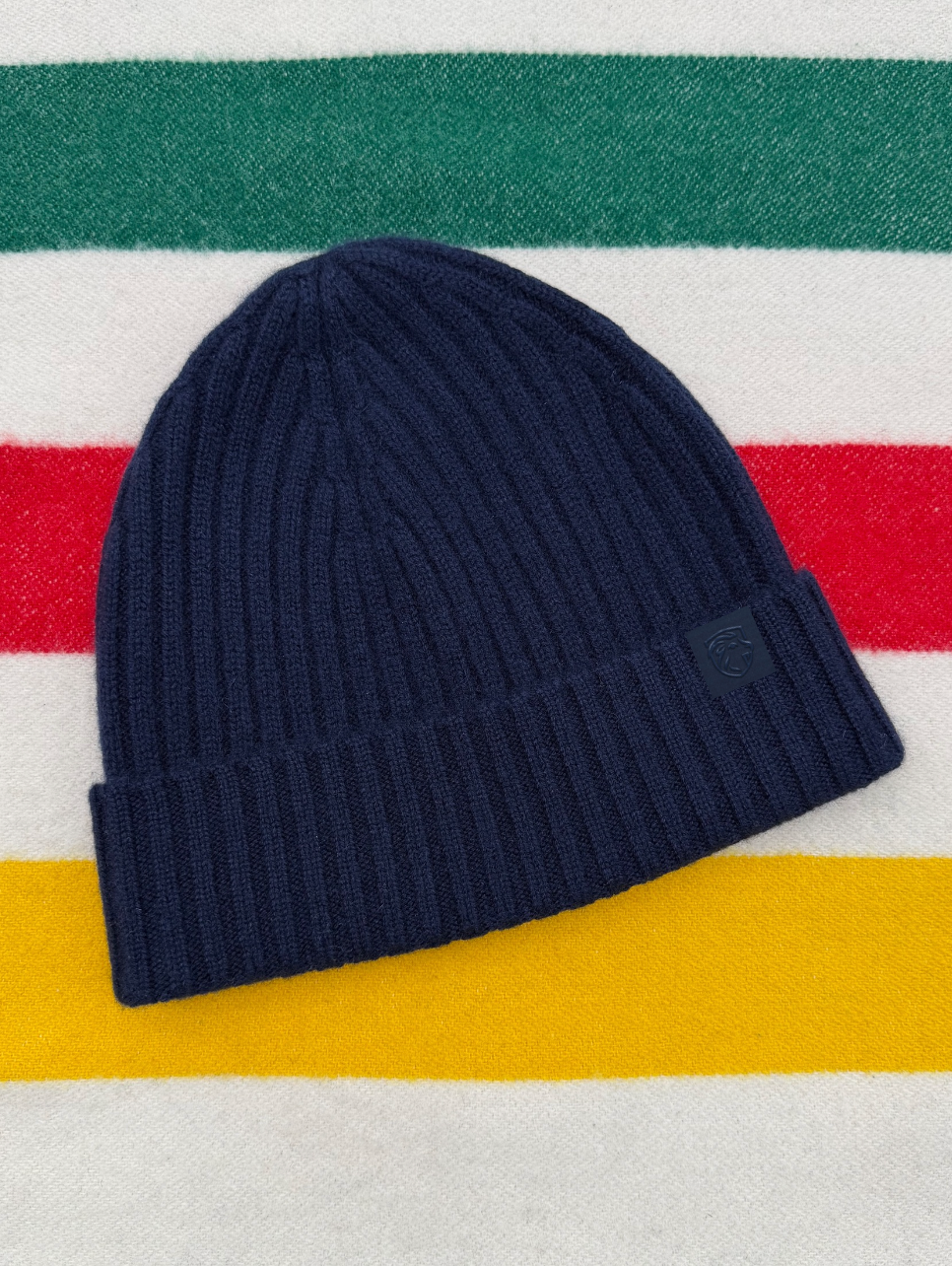 Classic Ribbed Beanie – Navy Blue