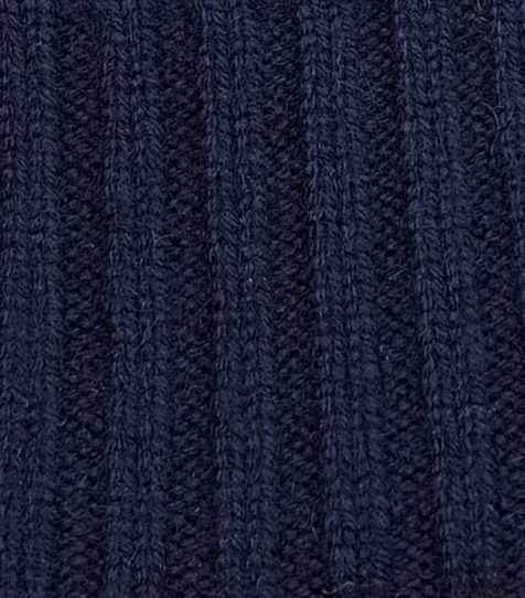 Classic Ribbed Beanie – Navy Blue