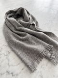 Basketweave Scarf – Heather Grey